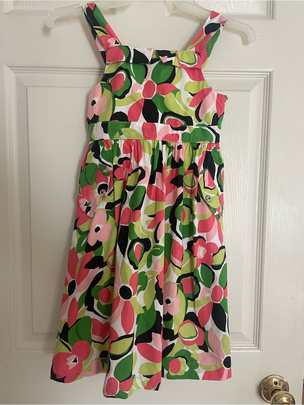 Gymboree Multicolor Floral Print Cotton Dress Size 8